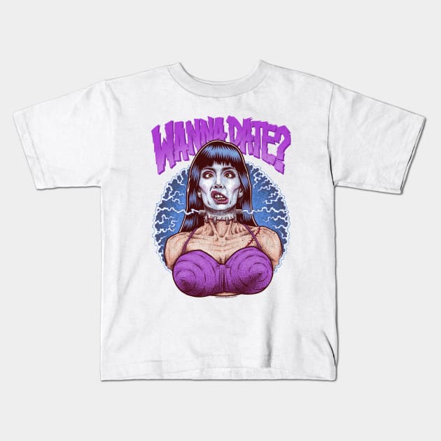 Frankenhooker Kids T-Shirt by PeligroGraphics